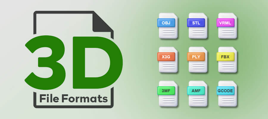Different types of 3D file formats