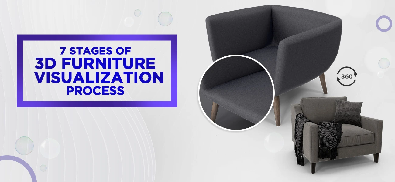3D furniture visualization process