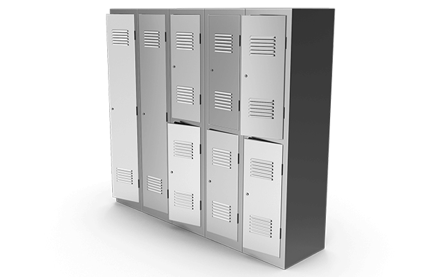 3D locker model