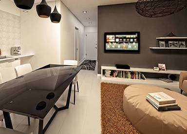 3D interior design living room