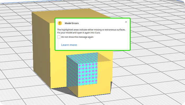 3D modeling for error correction