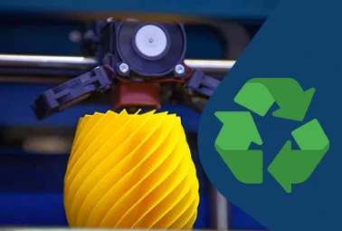 How is 3D printing a sustainable method to reduce environmental waste