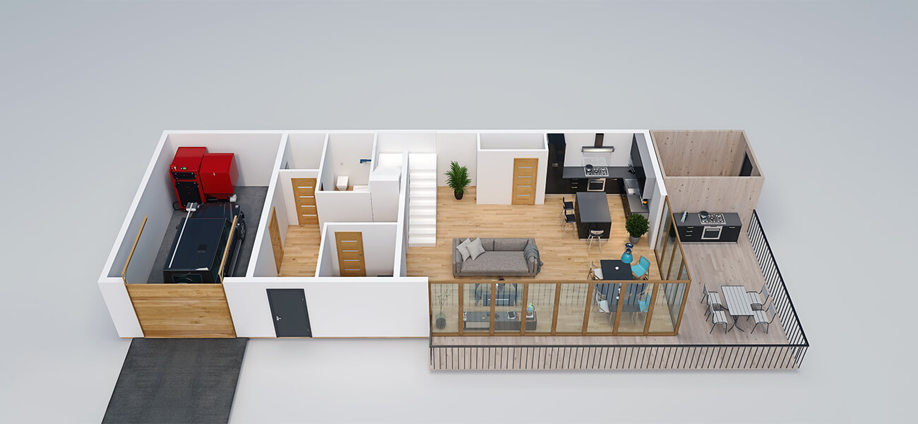 Traditional/ Closed Floor Plan Design