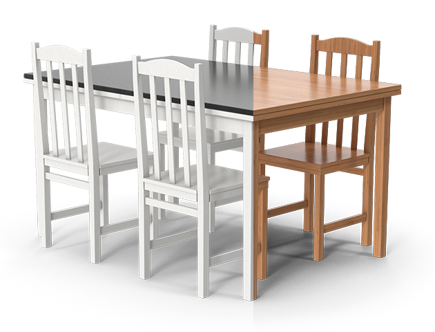 3D furniture model texturing