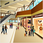 Shopping mall interior design