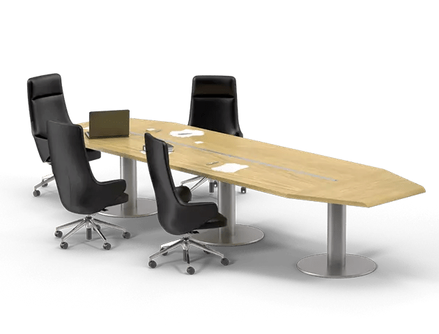 Conference room furniture modeling
					  