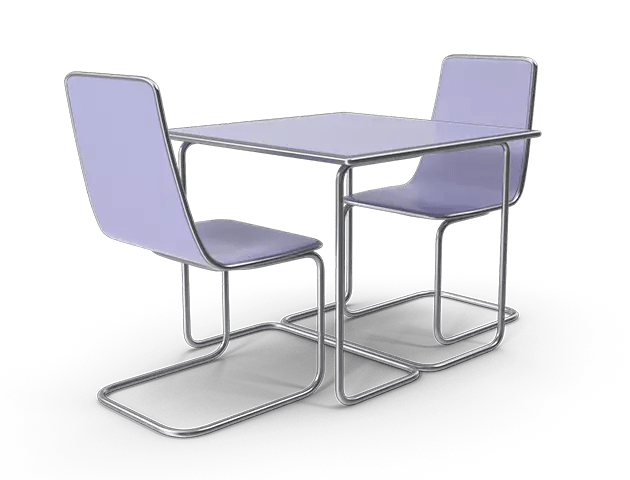 Food court furniture model