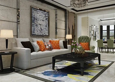 Living room sofa 3D design
								