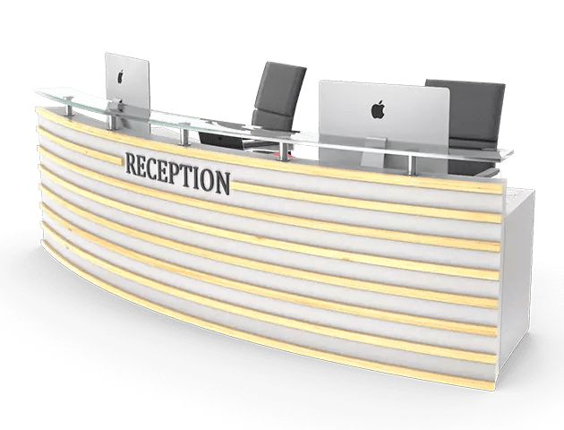 Reception desk 3D design