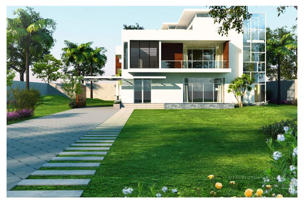 3d private villa design