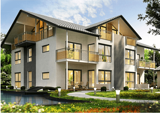 Residential building 3D design